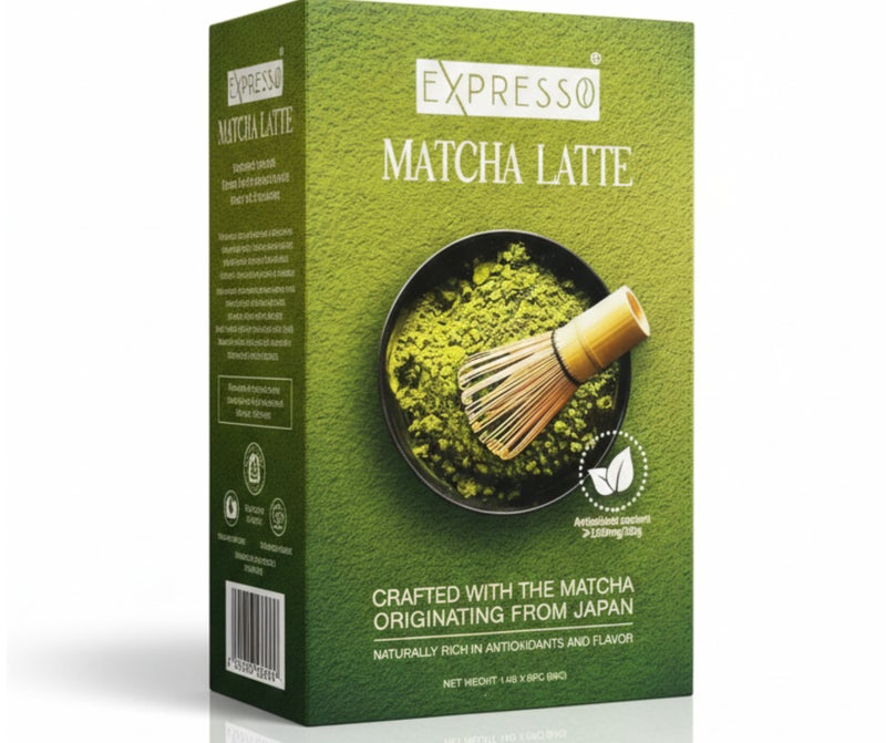 Espresso Matcha Latte Originating from Japan 14g x 6 Sachets 84g - Image 1